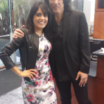 About to rock out with KISS guitarist Paul Stanley