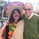 I'm Stan Lee's new superhero: Taco Girl!l (He loved my stache.)