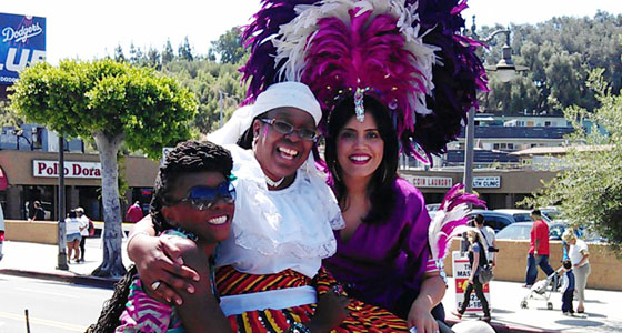 Grand Marshal Mar Yvette at Hollywood Carnival Parade
