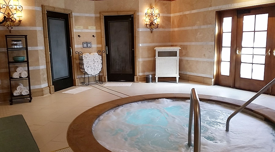 The saltwater whirlpool at Grand Del Mar