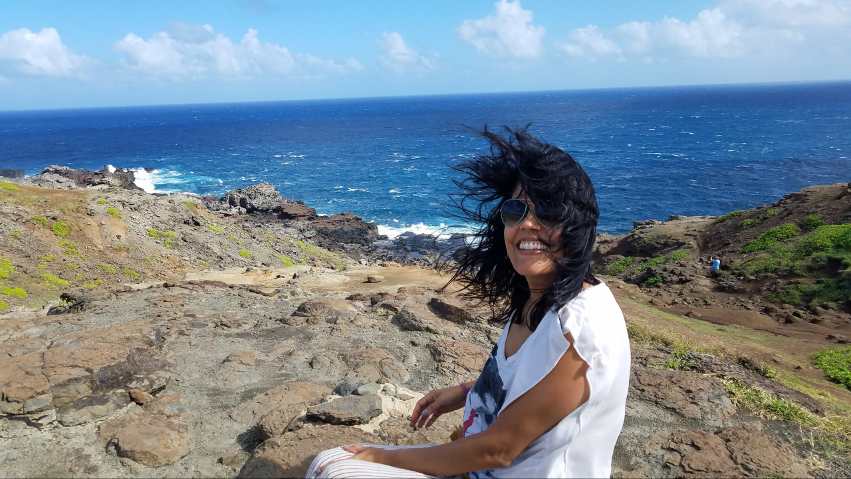 Loving the rugged coastline of Maui