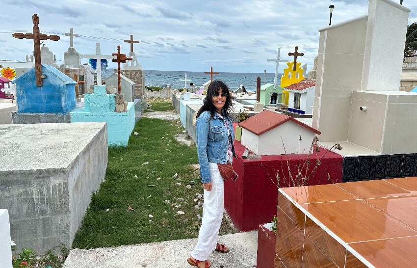 Seaside cemetery on Isla Mujeres, Mexico