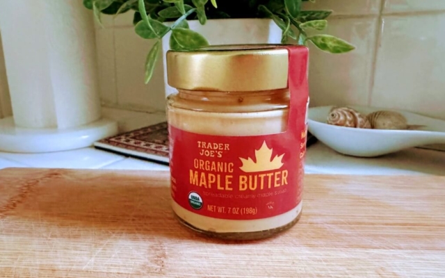 Maple Snacks for Fall: Trader Joe's organic maple butter