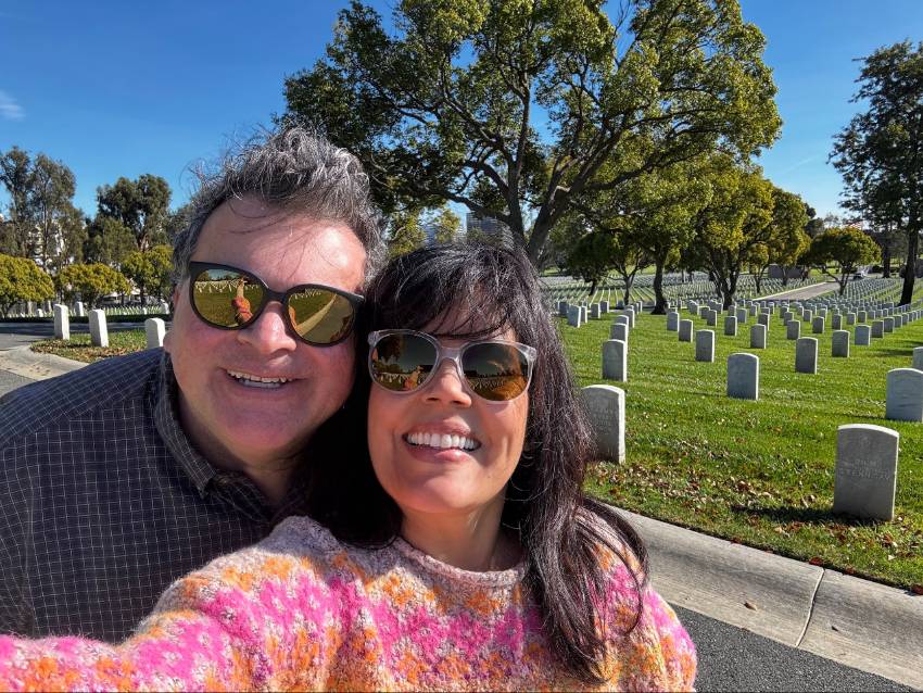 Cemetery walks: Mar and Aram at the Los Angeles National Cemetery