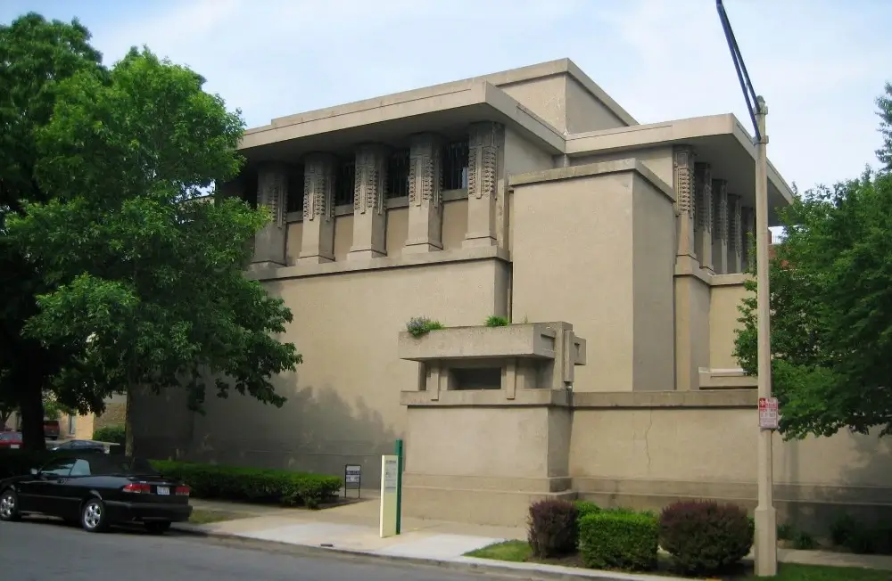 Route 66 road trip UNESCO sites: Frank Lloyd Wright Unity Temple